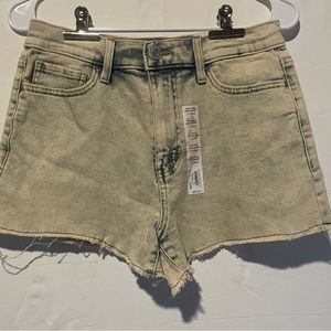 7/28W juniors/womens high rise mom shorts